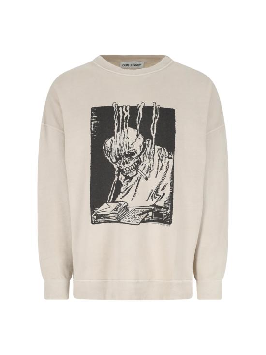 26SS 아워레가시 긴팔 티셔츠 M2266SA ANGRY FAN MAIL PRINT Beige