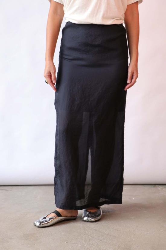  크리스티앙 뵈이넝스 롱 스커트 Christian Wijnants Susalo 스커트 네이비 - CHRISTIAN WIJNANTS