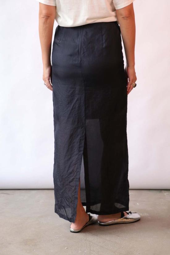  크리스티앙 뵈이넝스 롱 스커트 Christian Wijnants Susalo 스커트 네이비 - CHRISTIAN WIJNANTS