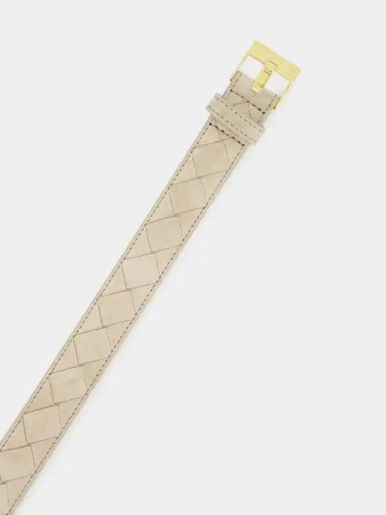 25FW 보테가베네타 레귤러 벨트 799048V1QE1 1550 MASTICEM BRASS 1550 MASTICE M BRASS - BOTTEGA VENETA