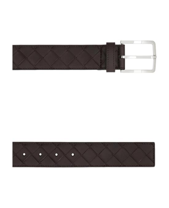 25FW 보테가베네타 인트레치아토 레더 벨트 609182VCPQ3 2145 FONDANTSILVER 2145 FONDANT SILVER - BOTTEGA VENETA