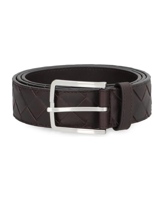 25FW 보테가베네타 인트레치아토 레더 벨트 609182VCPQ3 2145 FONDANTSILVER 2145 FONDANT SILVER