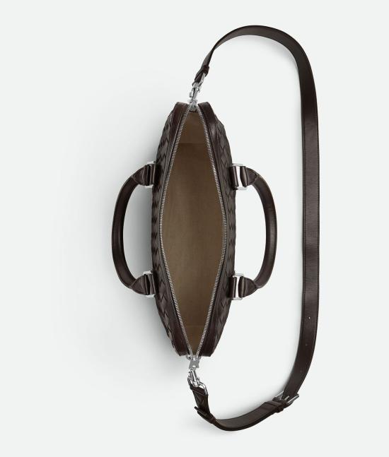 25FW 보테가베네타 인트레치아토 슬림 브리프케이스 799765V5RL1 2145 FONDANTSILVER 2145 FONDANT SILVER - BOTTEGA VENETA