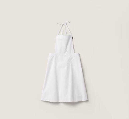 26SS 미우미우 포플린 에이프런 MCX357SOOO19SE F0009 BIANCO