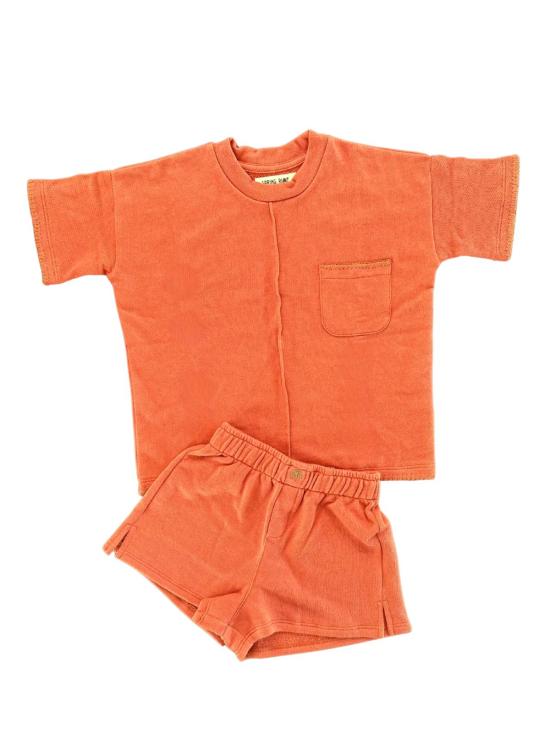  [키즈] 스프링 라이엇 쇼츠/버뮤다 키즈  프렌치 테리 피마 코튼 핸드 자수 세트 - SPRING RIOT