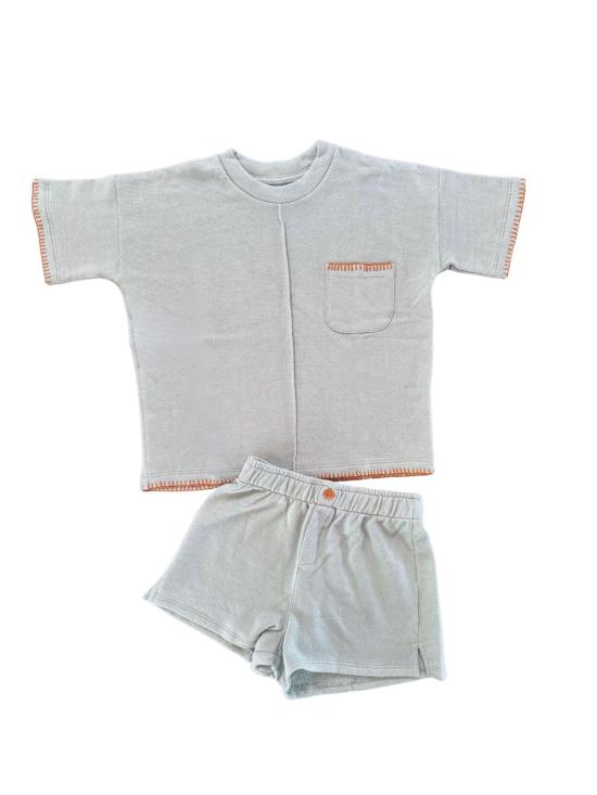  [키즈] Spring Riot 쇼츠/버뮤다 키즈 스프링 라이엇 프렌치 테리 피마 코튼 핸드 자수 세트 - OTHER BRANDS