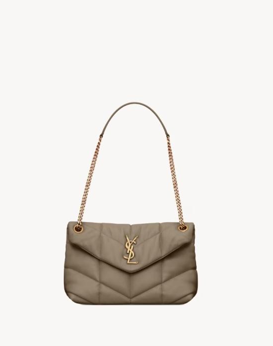 26SS 생로랑 루루 푸퍼 스몰 체인 백 5774761EL07 1799 PLAZA TAUPE