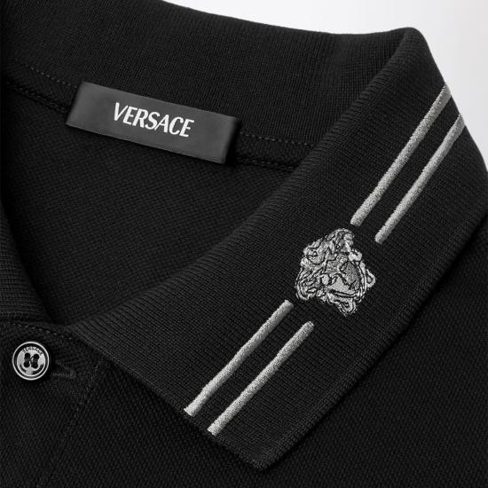  베르사체 폴로 티셔츠 폴로 셔츠 블랙 - VERSACE