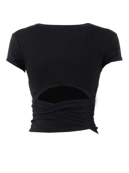  디젤 블라우스 저지 탑 블랙 - DIESEL