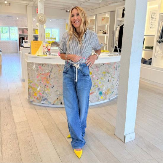  케리 로센탈 탑 케리 로젠탈 미아 스트라이프 셔츠 - KERRI ROSENTHAL