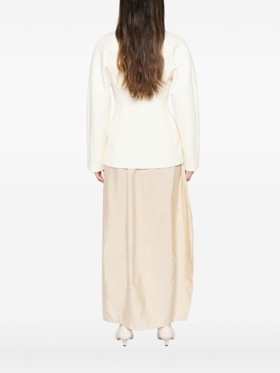  자크뮈스 수트 자켓 라 베스트 샬레 울 블렌드 블레이저 화이트 - JACQUEMUS