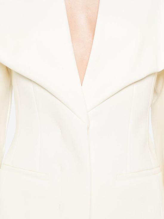  자크뮈스 수트 자켓 라 베스트 샬레 울 블렌드 블레이저 화이트 - JACQUEMUS