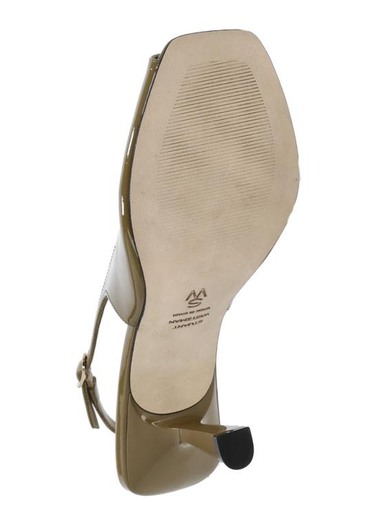 26SS 스튜어트 와이츠먼 힐/펌프스 VAL SLINGBACK 85 PATENTGOLDEN OLIVE Green - STUART WEITZMAN