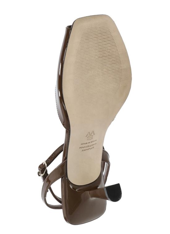 26SS 스튜어트 와이츠먼 힐/펌프스 VAL SANDAL 85 PATENTWALNUT Brown - STUART WEITZMAN