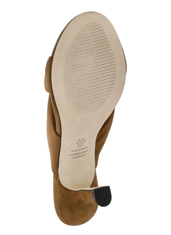26SS 스튜어트 와이츠먼 샌들 SOPLAYA SLIDE 75 SUEDETOASTED ALMOND Brown - STUART WEITZMAN