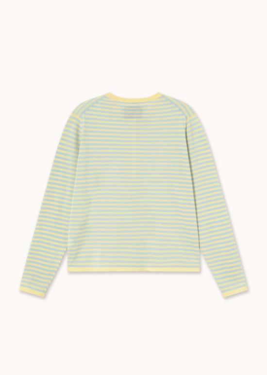  타이니 빅 시스터 긴팔 티셔츠 스트라이프 헨리 탑 - TINY BIG SISTER