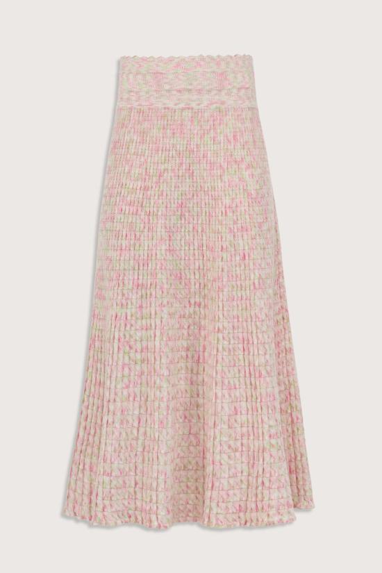  몰리 롱 스커트 칵테일 플루이드  내추럴/핑크