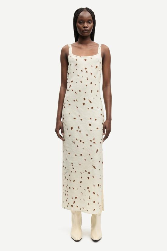  삼소앤삼소 롱 원피스 Samsøe Samsøe Sasunny 드레스 도트 - SAMSOE SAMSOE