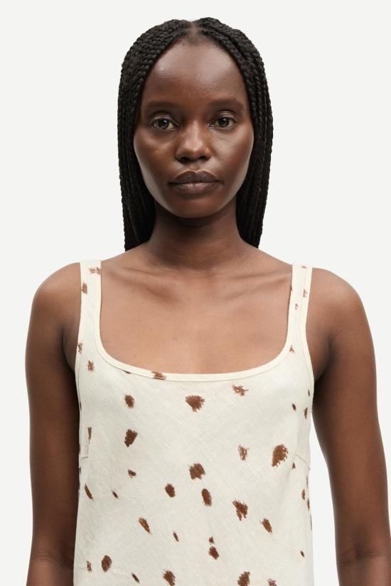  삼소앤삼소 롱 원피스 Samsøe Samsøe Sasunny 드레스 도트 - SAMSOE SAMSOE