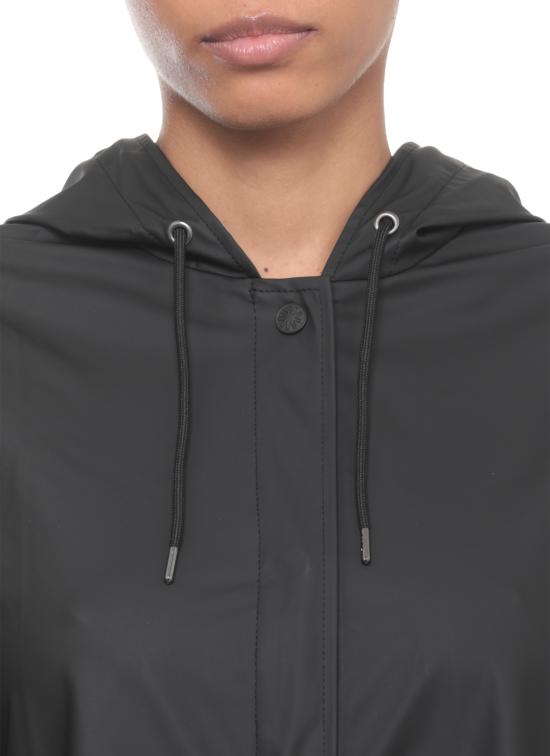 26SS 레인스 코트 RA18050 A LINE W JACKETBLA Black - RAINS