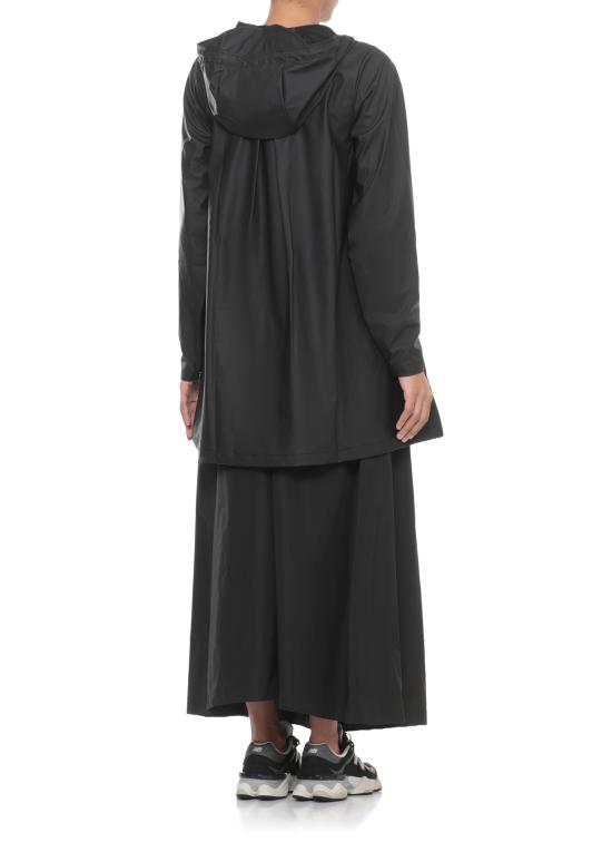 26SS 레인스 코트 RA18050 A LINE W JACKETBLA Black - RAINS