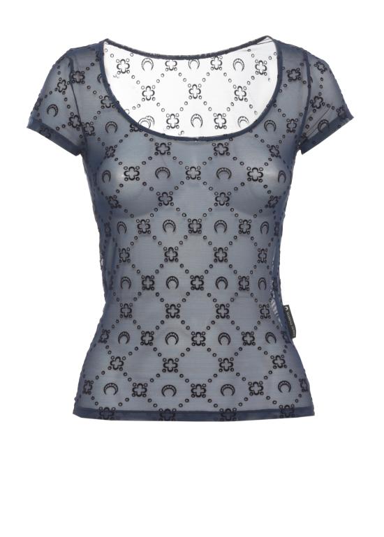 26SS 마린세르 반팔 티셔츠 WTO389A CJER0005BL90 Blue