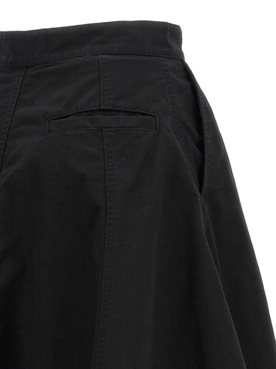  발렌시아가 미디 스커트 Balenciaga Godet 스커트 블랙 - BALENCIAGA