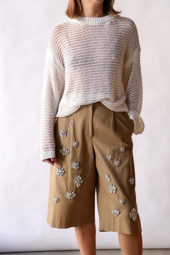  티더블유피 스웨터 Twp 와이드 크루 긴팔 풀오버