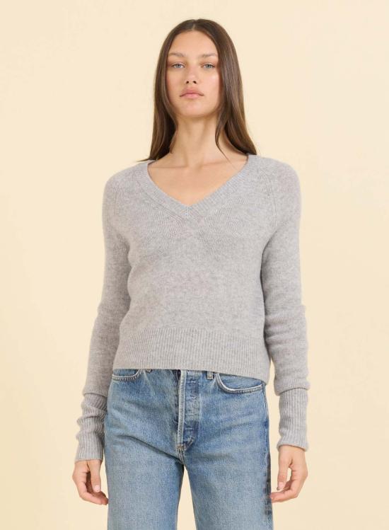  원 그레이 데이 스웨터 블레이클리 캐시미어 브이넥  헤더 그레이