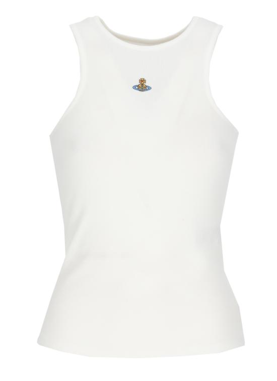 26SS 비비안웨스트우드 민소매 티셔츠 3G01003Z J009CA401 White