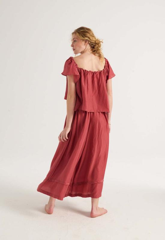  루 샤르망 블라우스 매그놀리아 탑 데저트 로즈 - LOUP CHARMANT