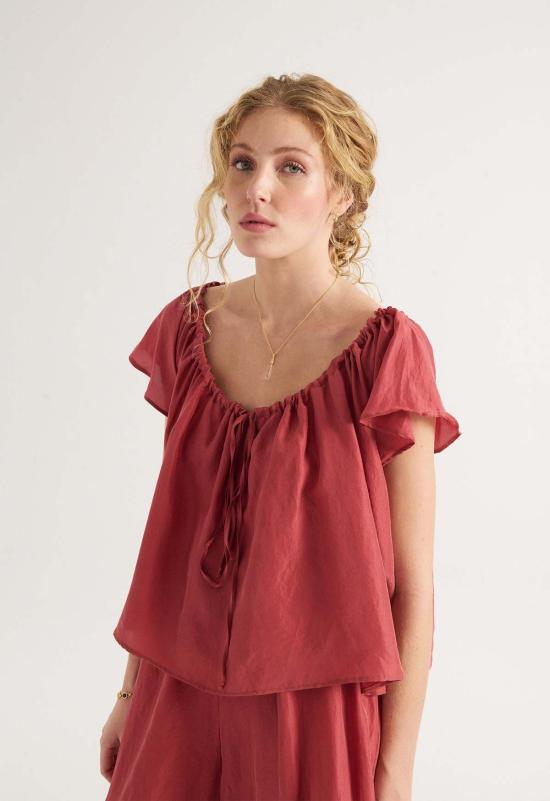  루 샤르망 블라우스 매그놀리아 탑 데저트 로즈 - LOUP CHARMANT