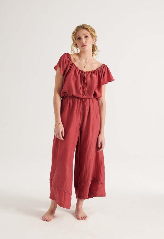  루 샤르망 블라우스 매그놀리아 탑 데저트 로즈