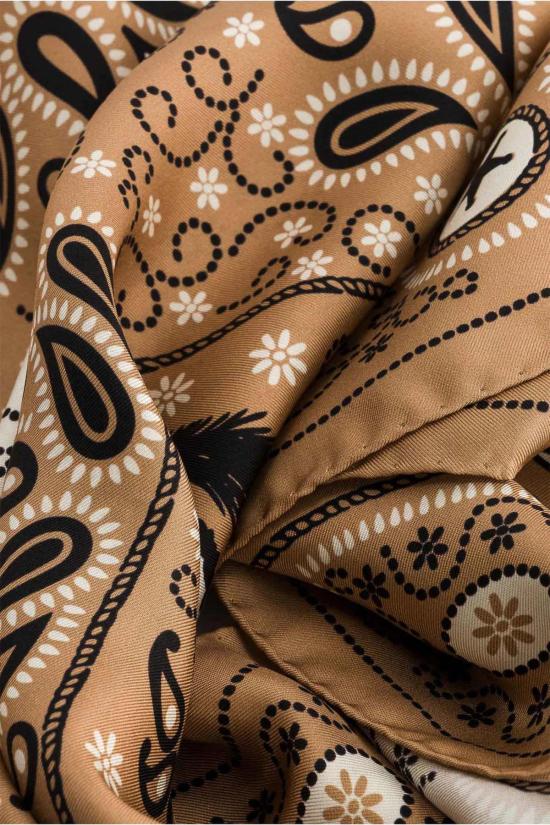  메종 르콩트 플라망 머플러/스카프 Maison Lecomte Flament 파 웨스트 실크 스카프 내추럴 - MAISON LECOMTE FLAMENT