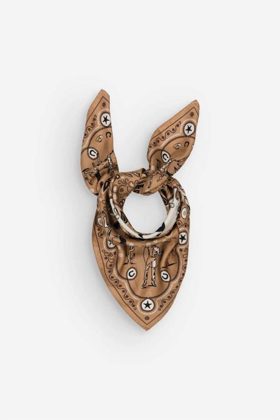  메종 르콩트 플라망 머플러/스카프 Maison Lecomte Flament 파 웨스트 실크 스카프 내추럴 - MAISON LECOMTE FLAMENT