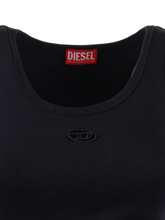  디젤 블라우스 저지 탑 블랙 - DIESEL