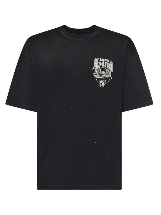  아미리 반팔 티셔츠 이글 로고 티셔츠 블랙