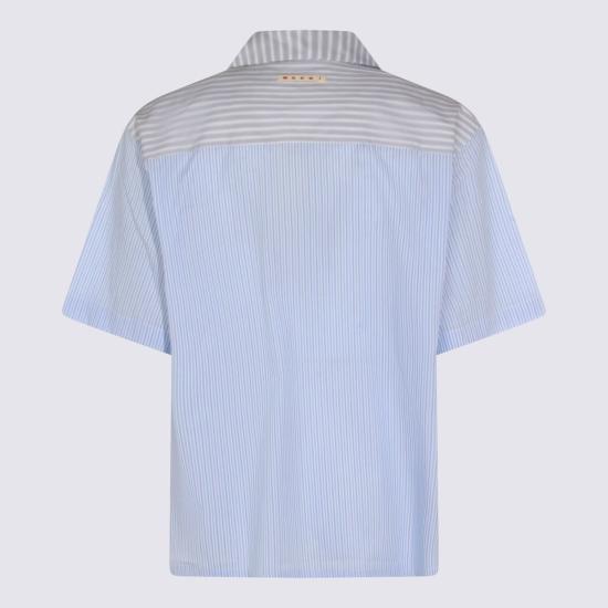  마르니 반팔 셔츠 멀티컬러 코튼 셔츠 레드 - MARNI