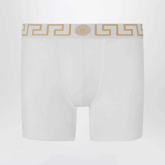  베르사체 언더웨어 화이트/골드 그릭 키 - VERSACE