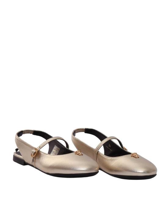  [키즈] 베르사체 레이스업 슈즈 키즈 슬링백  골드 - VERSACE