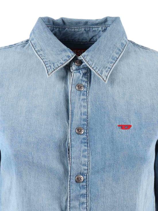  디젤 데님 셔츠 셔츠 블루 - DIESEL