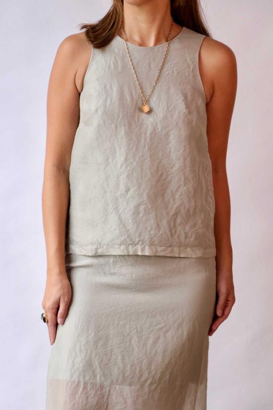  크리스티앙 뵈이넝스 블라우스 Christian Wijnants Tinar 탑 클레이 - CHRISTIAN WIJNANTS