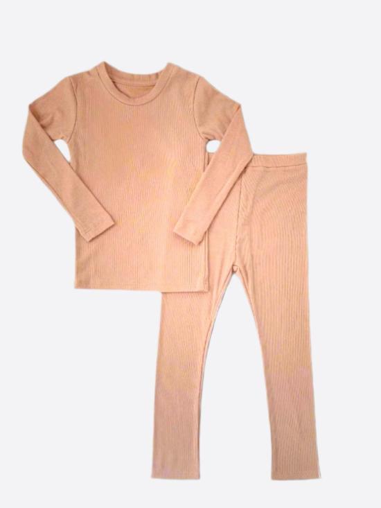  [키즈] 스프링 라이엇 라운지 웨어 키즈  텐셀 골지 잠옷 세트 - SPRING RIOT