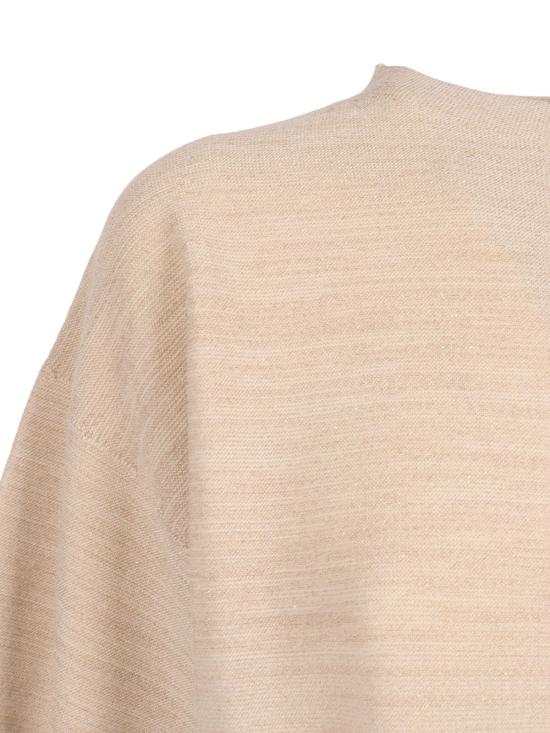  파비아나 필리피 스웨터 루렉스 코튼 울 보트넥 반팔  화이트 - FABIANA FILIPPI