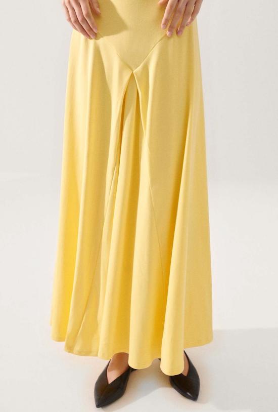  실크 런드리 롱 원피스 실크 세탁용 크로셰 트림 드레스 티타네이트 - SILK LAUNDRY