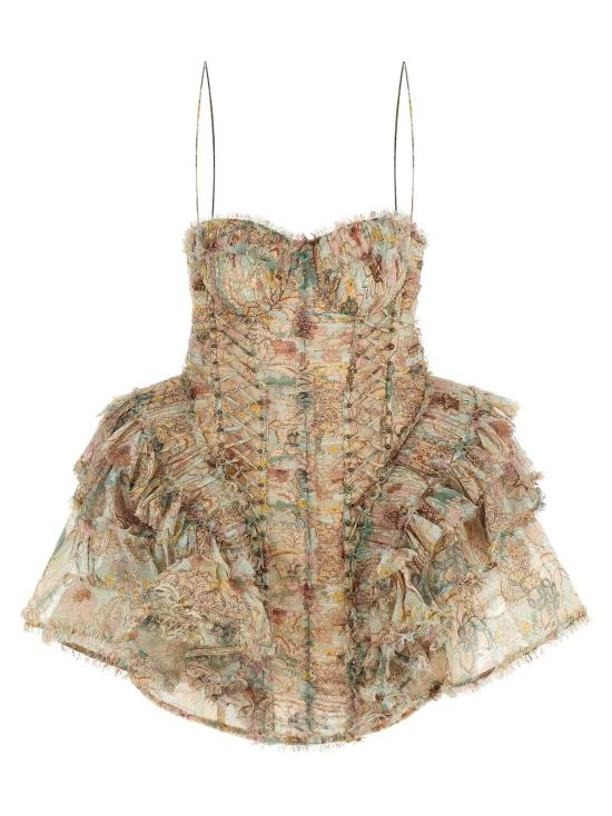  짐머만 숏 원피스 리벨리온 드레스 멀티컬러