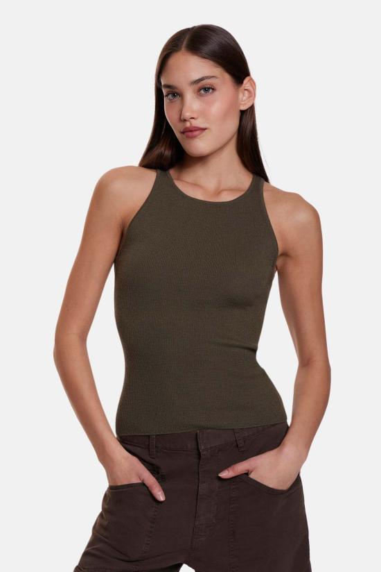  더 타일 클럽 민소매 티셔츠 타일 클럽 테사 캐시미어 탱크 - THE TILE CLUB