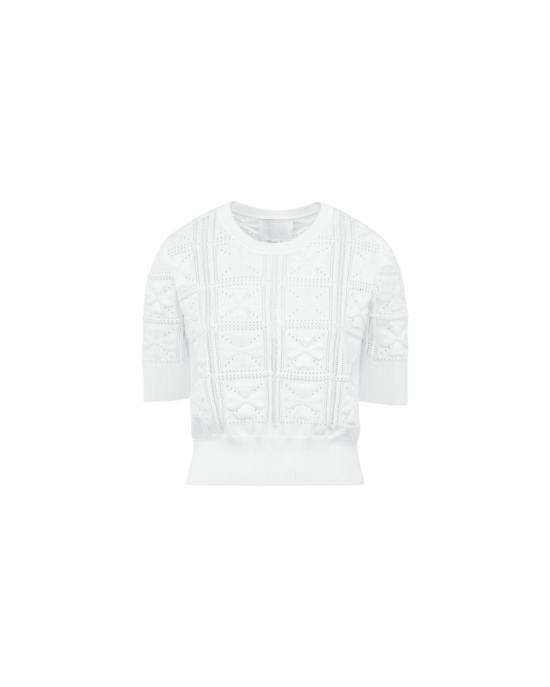  몰리 블라우스 엘릭서 니트 탑 밀크