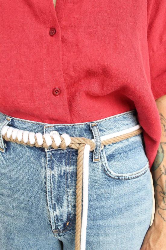  The Salting 레귤러 벨트 솔팅 로프  내추럴/화이트 - OTHER BRANDS