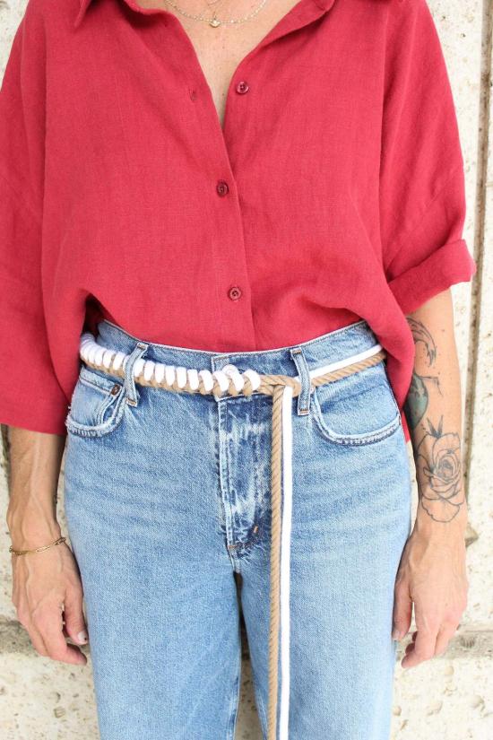  The Salting 레귤러 벨트 솔팅 로프  내추럴/화이트